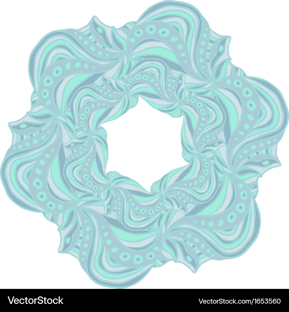 Blue hexagonal pattern vector image