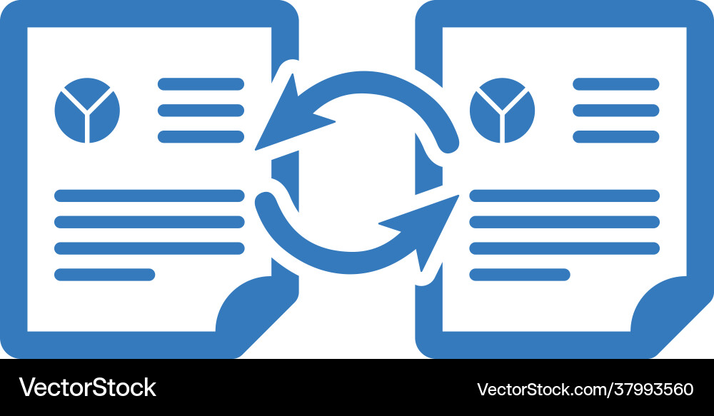 Content data sharing icon simple graphics vector image