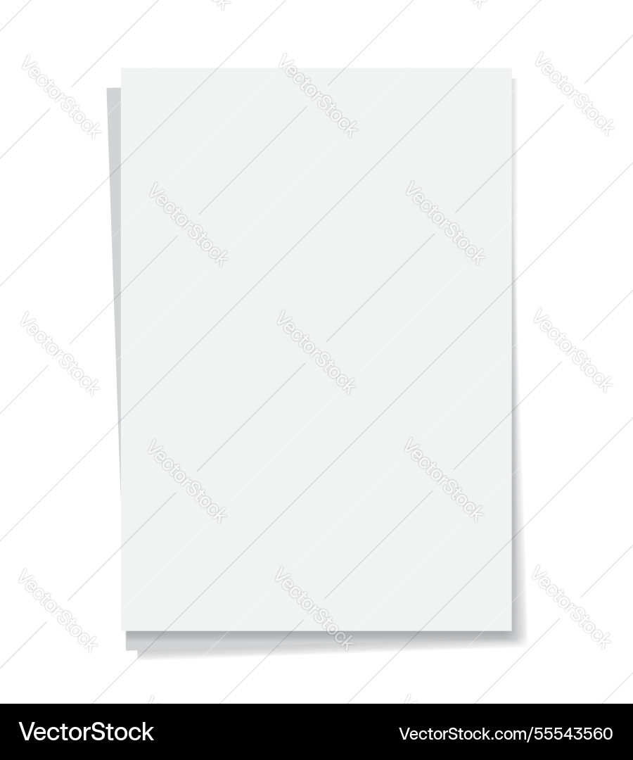 Empty paper with shadow several sheets Empty paper with shadow several sheets Vector Image