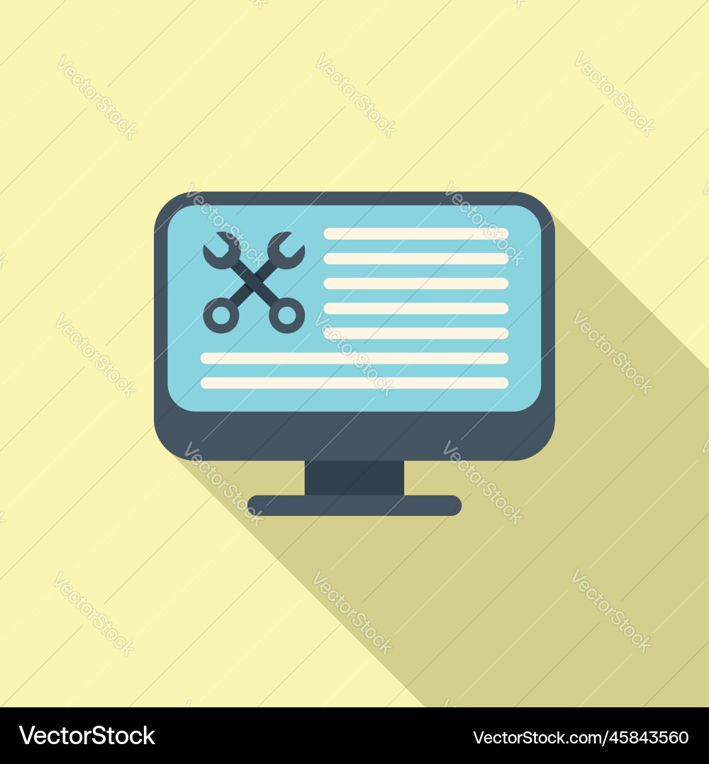 Help online document icon flat data Help online document icon flat data vector image