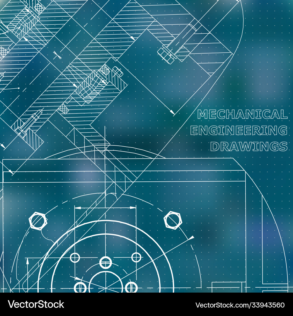 Mechanics technical design engineering style Mechanics technical design engineering style vector image