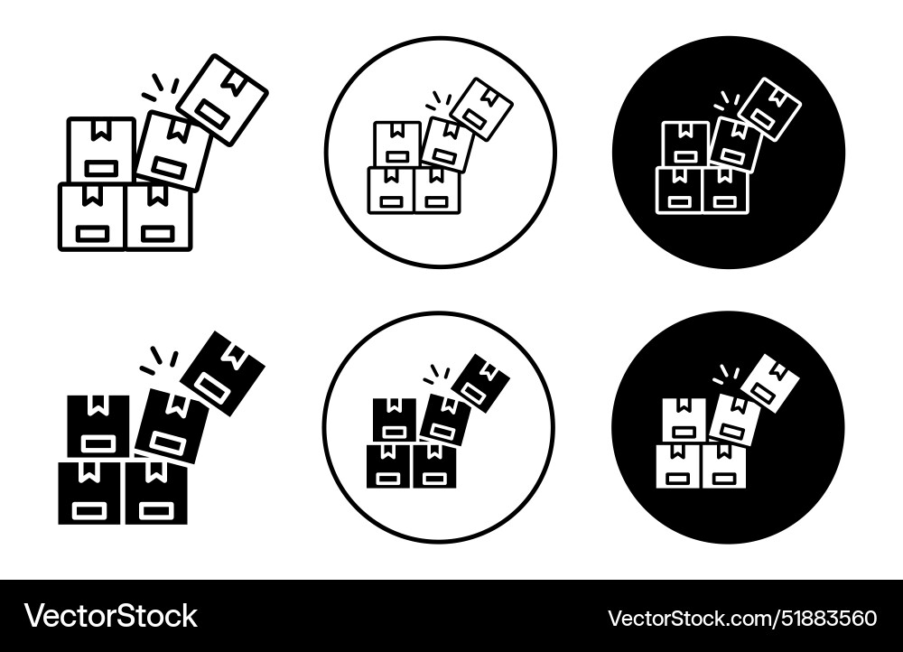 Overflow shipment icon Overflow shipment icon vector image