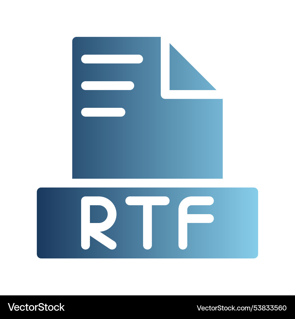 Rtf Dokument Datei Textsymbole mit subtil Rtf Dokument Datei Textsymbole mit subtil vektorbild