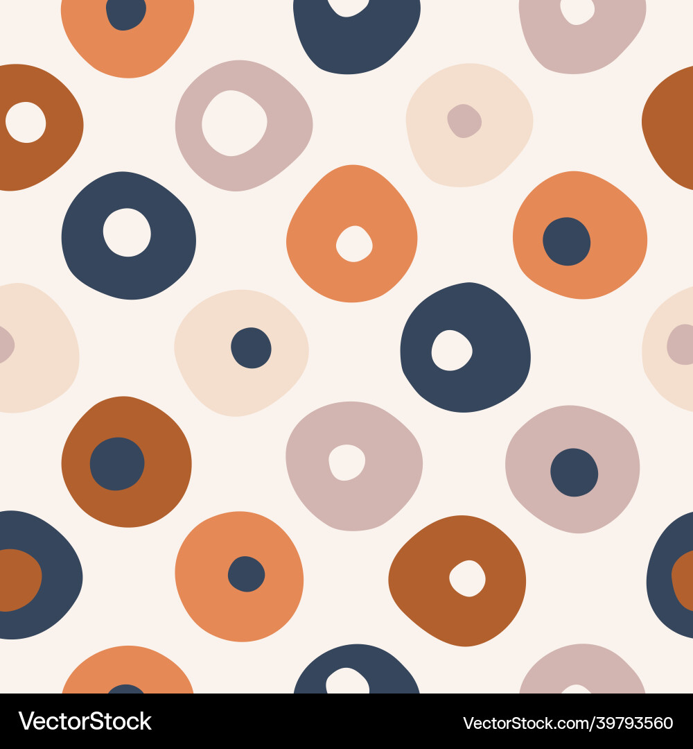 Seamless repeat pattern of color circles dots Seamless repeat pattern of color circles dots vector image