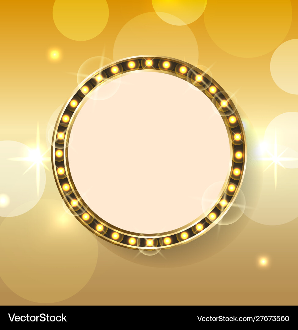 Vintage frame with bokeh effect on background Vintage frame with bokeh effect on background vector image