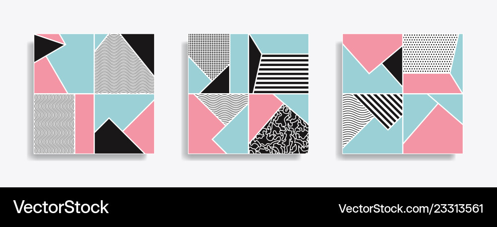 Abstract geometric seamless pattern Vector Image