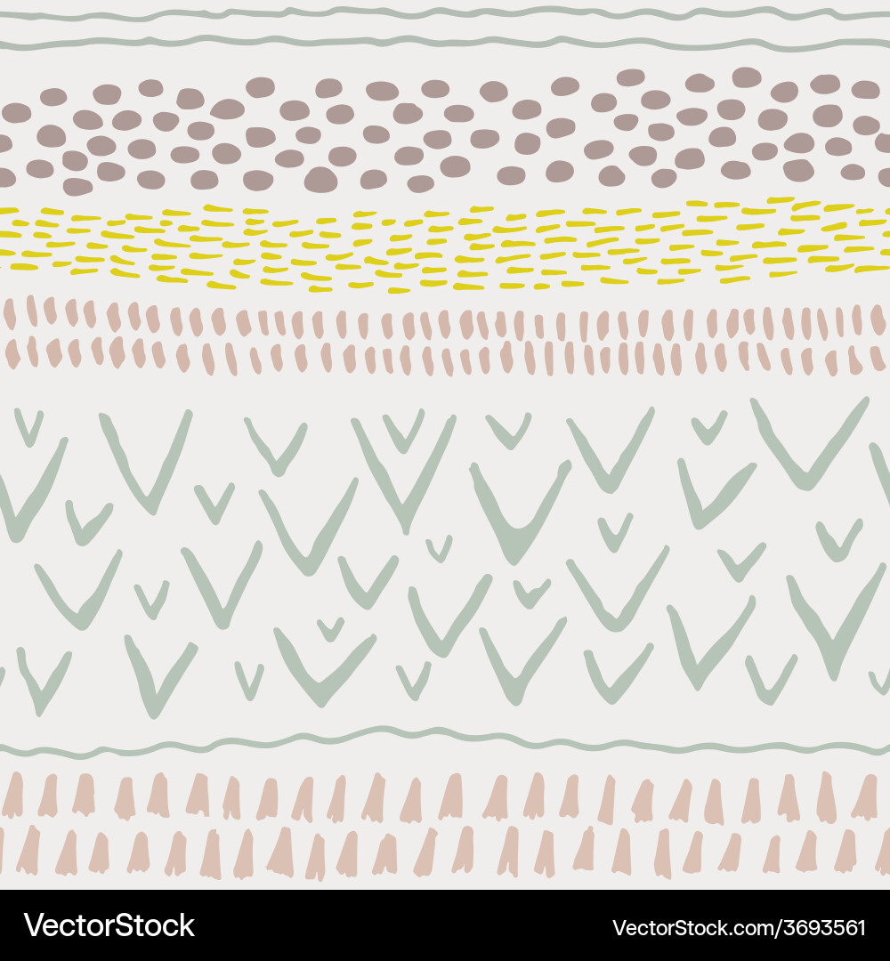 Abstract stripes horizontal seamless pattern Vector Image