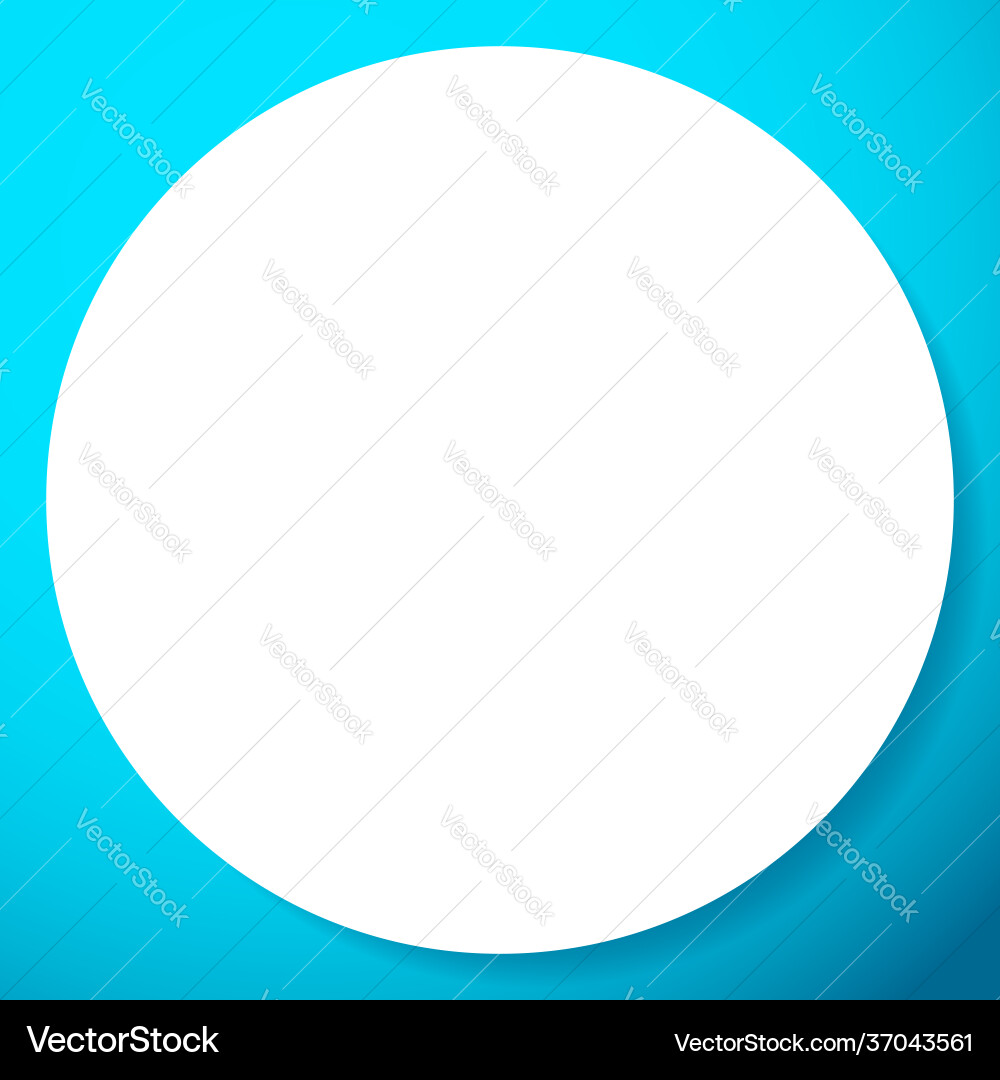 Blank empty circle orb and sphere button badge vector image