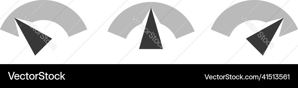 Gauge meter level and progress indicator icon Gauge meter level and progress indicator icon Vector Image