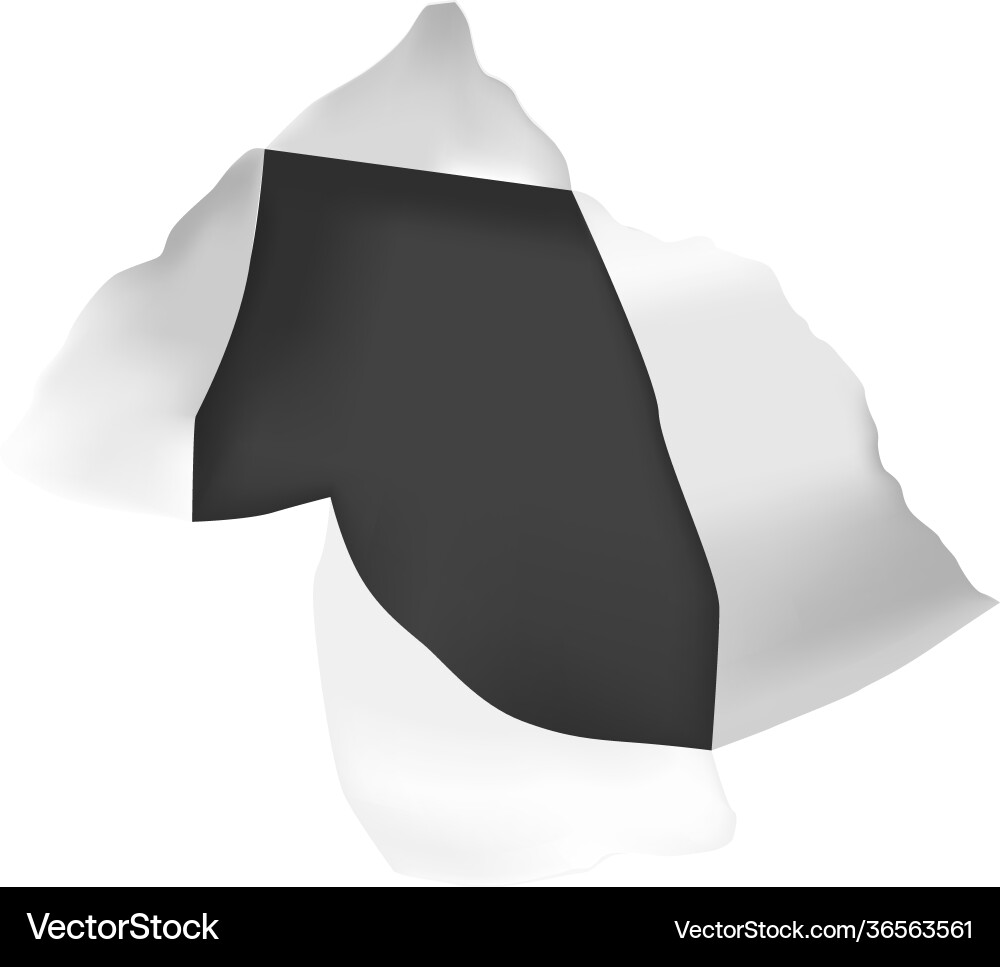 Hole in paper composition vector image