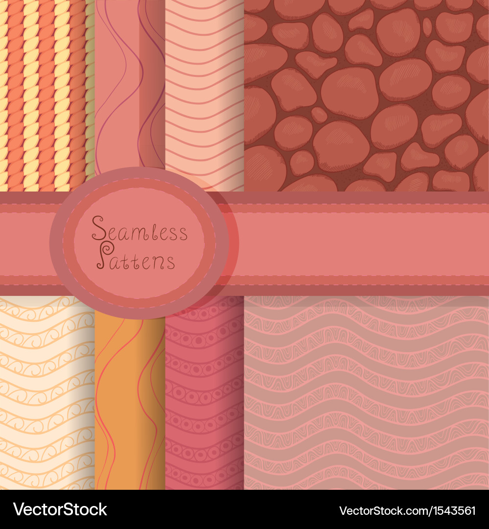 Pattern set vector image