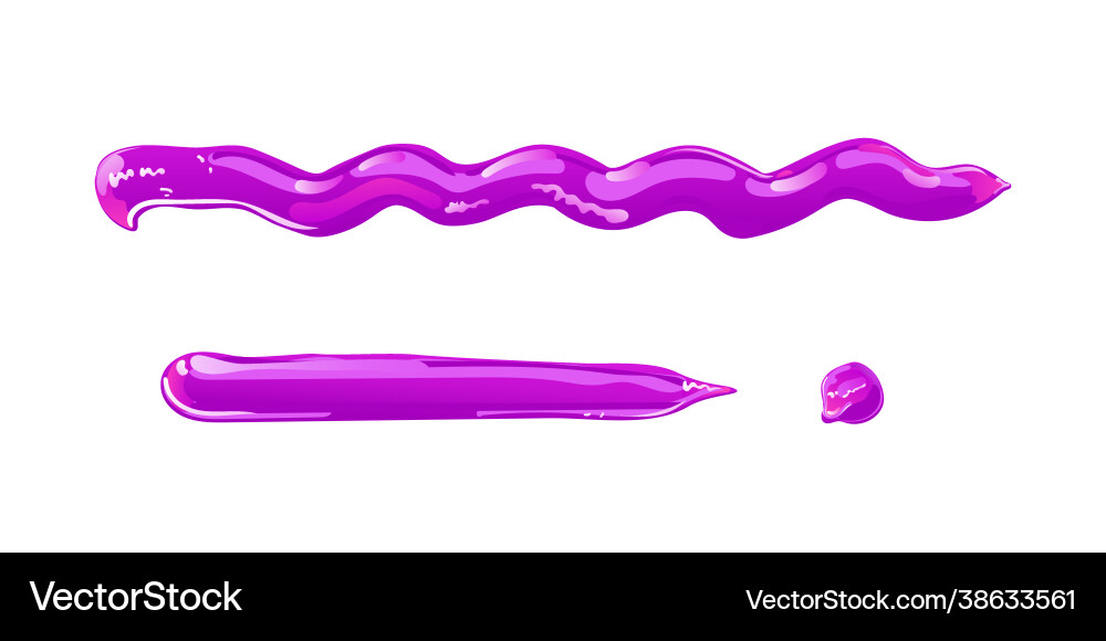 Purple slime stains splashes or blobs Purple slime stains splashes or blobs vector image