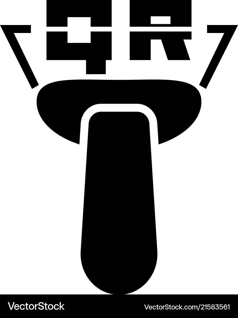 Qr code scanner flat icon Qr code scanner flat icon vector image