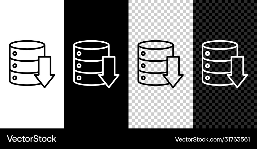 Set line server data web hosting icon isolated Set line server data web hosting icon isolated Vector Image