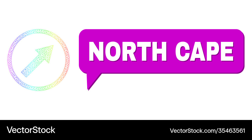 Spectral mesh gradient up-right rounded arrow icon Spectral mesh gradient up-right rounded arrow icon vector image