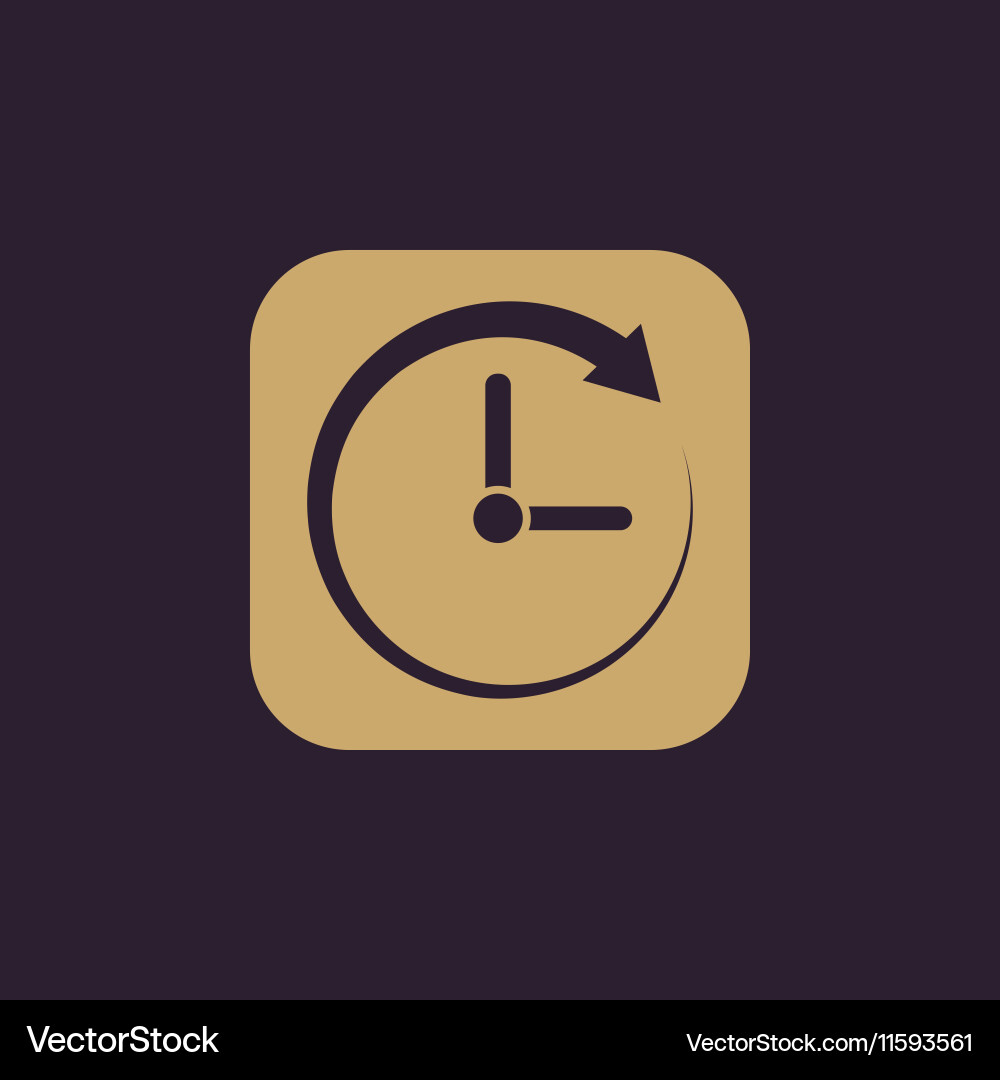 Time clock icon and watch timer Vector Image