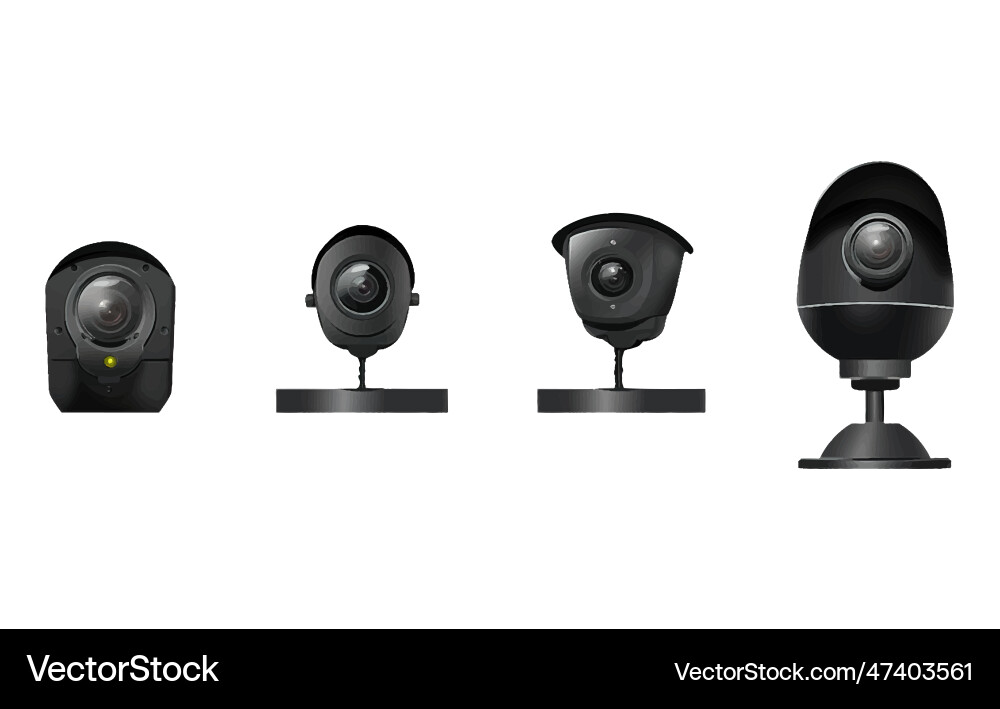 Ui set of security camera Ui set of security camera vector image