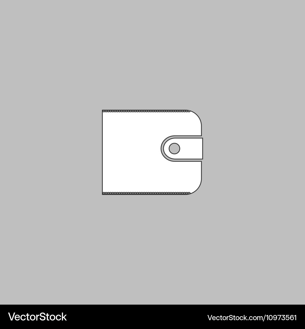 Wallet computer symbol Vector Image