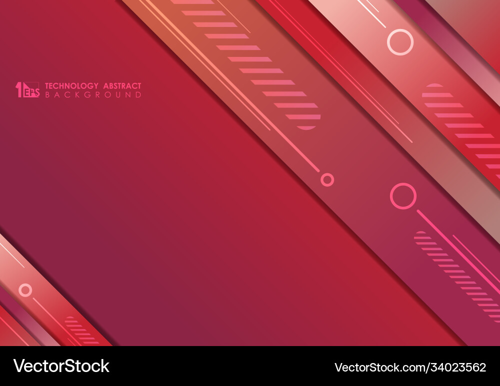 Abstract gradient red design template overlap Abstract gradient red design template overlap vector image
