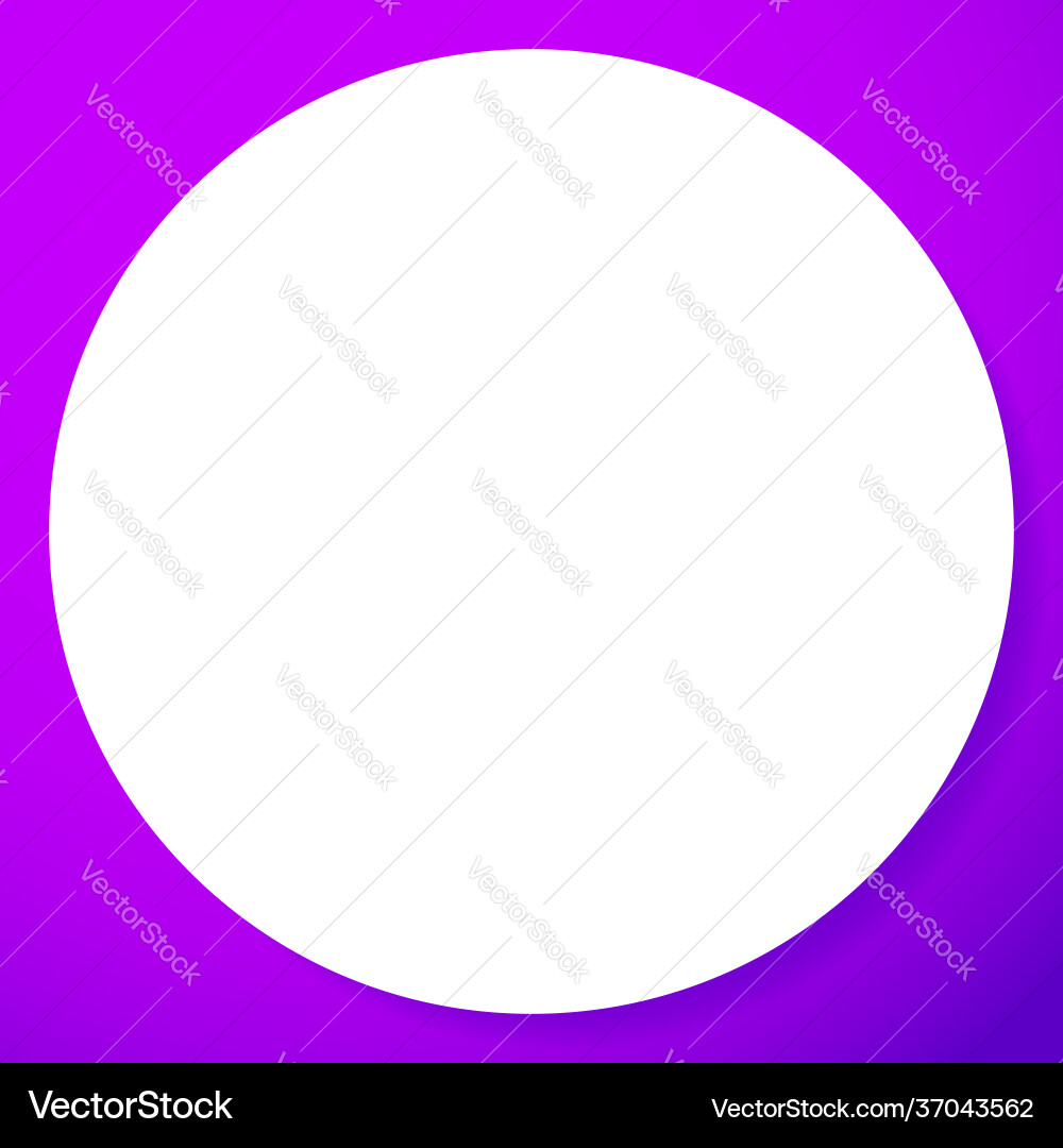 Blank empty circle orb and sphere button badge vector image