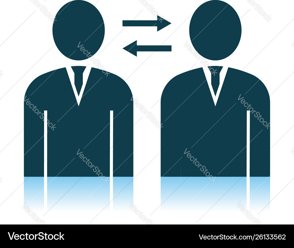 Corporate interaction icon Corporate interaction icon vector image
