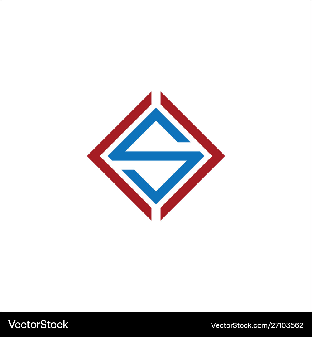 Cs and sc creative initial based letter vector image