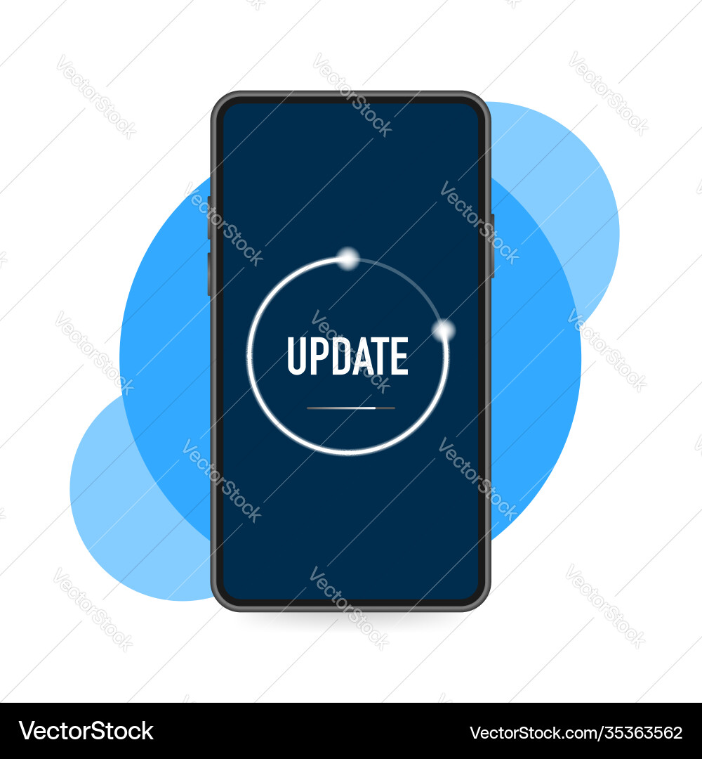 Data update or synchronize with bar process Data update or synchronize with bar process vector image
