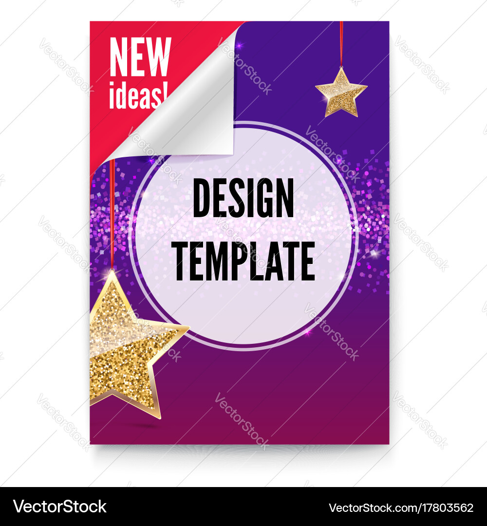 Layout template in a4 size business brochure Vector Image