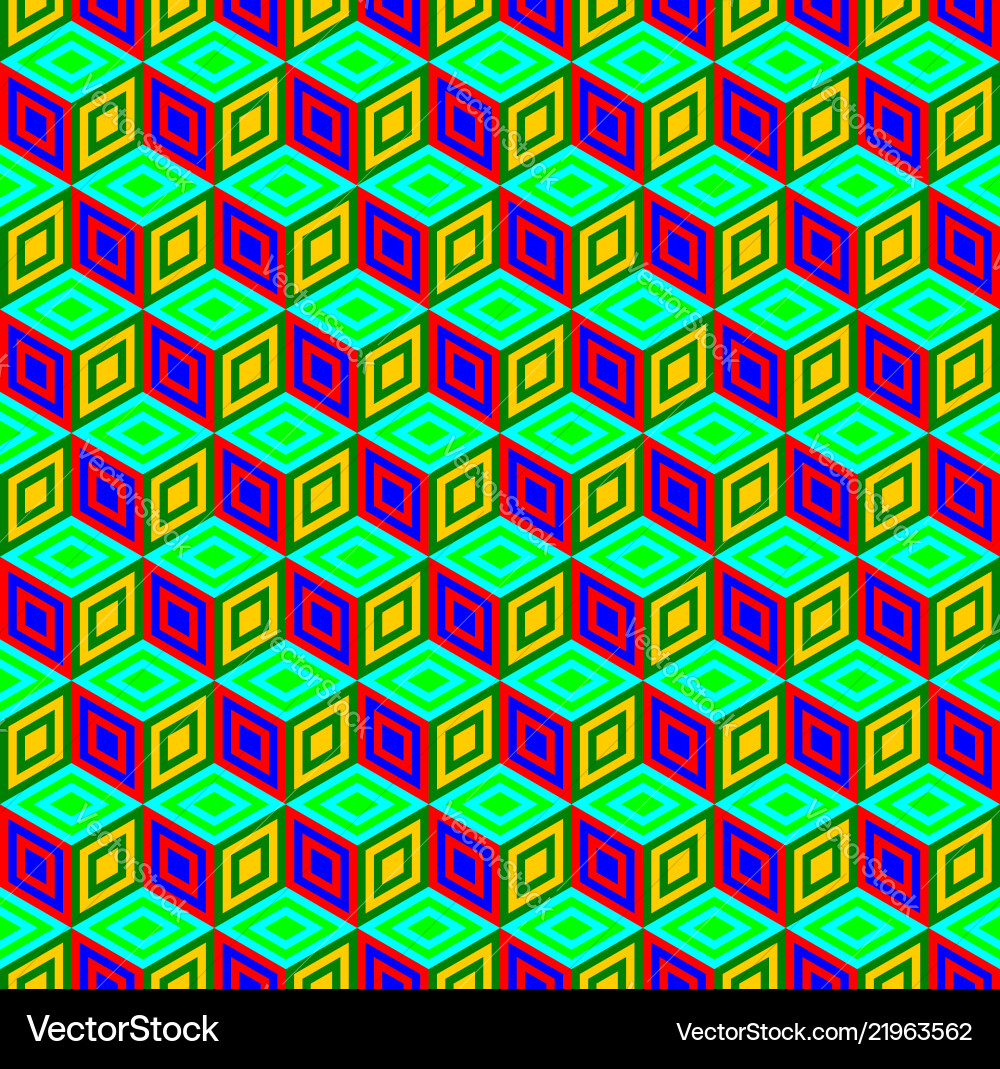 Multi-color cubes pattern seamless background Multi-color cubes pattern seamless background vector image