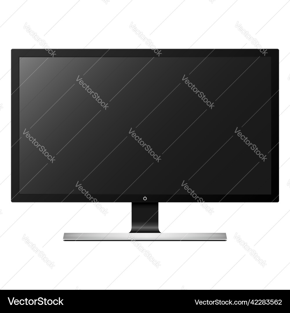 Realistic Computer Monitor vector image
