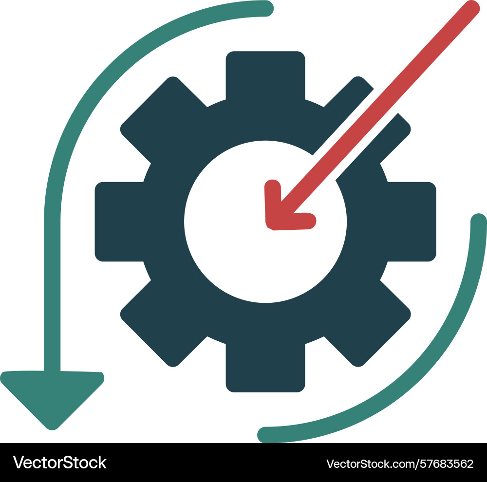 Scope glyph multi color icon Vector Image