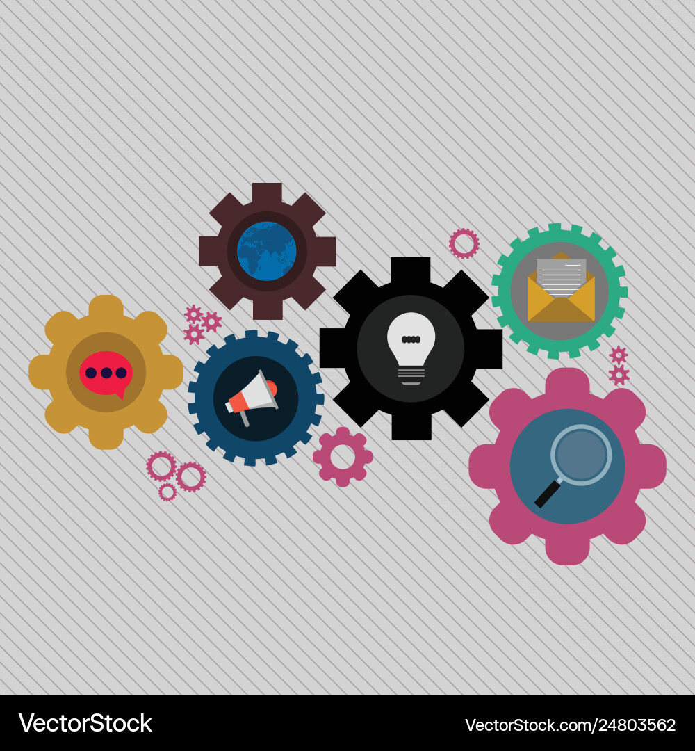 Set global social networking icons inside Set global social networking icons inside vector image