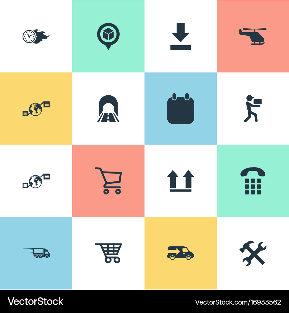Set of simple systematization Vector Image
