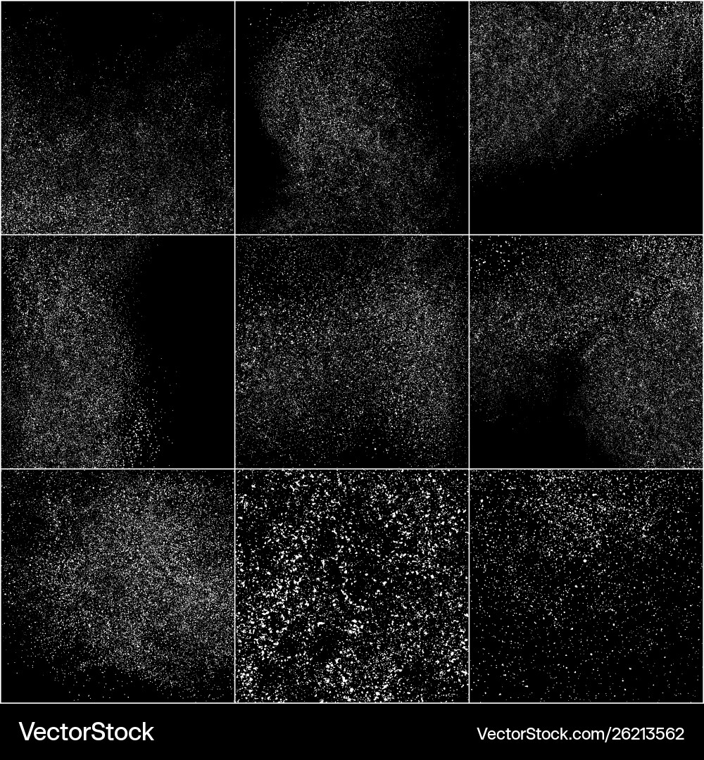 White Grainy Texture Overlay Vector Image