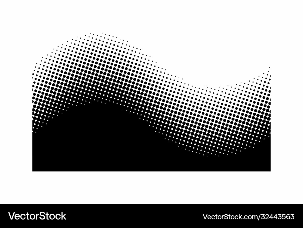 Abstract wave halftone pattern collection Abstract wave halftone pattern collection vector image
