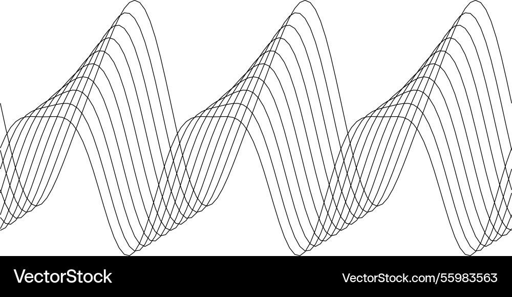 Abstract wave pattern design for modern visuals vector image