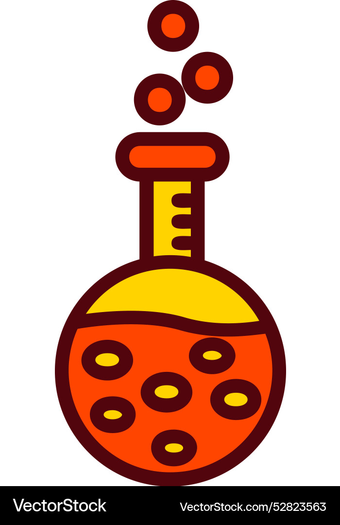 Flask icon design vector image