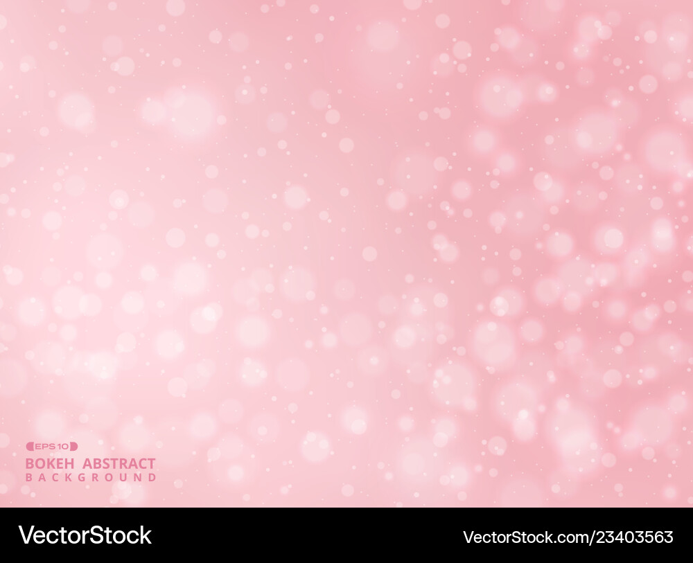 Gradient Pink Bokeh Background vector image