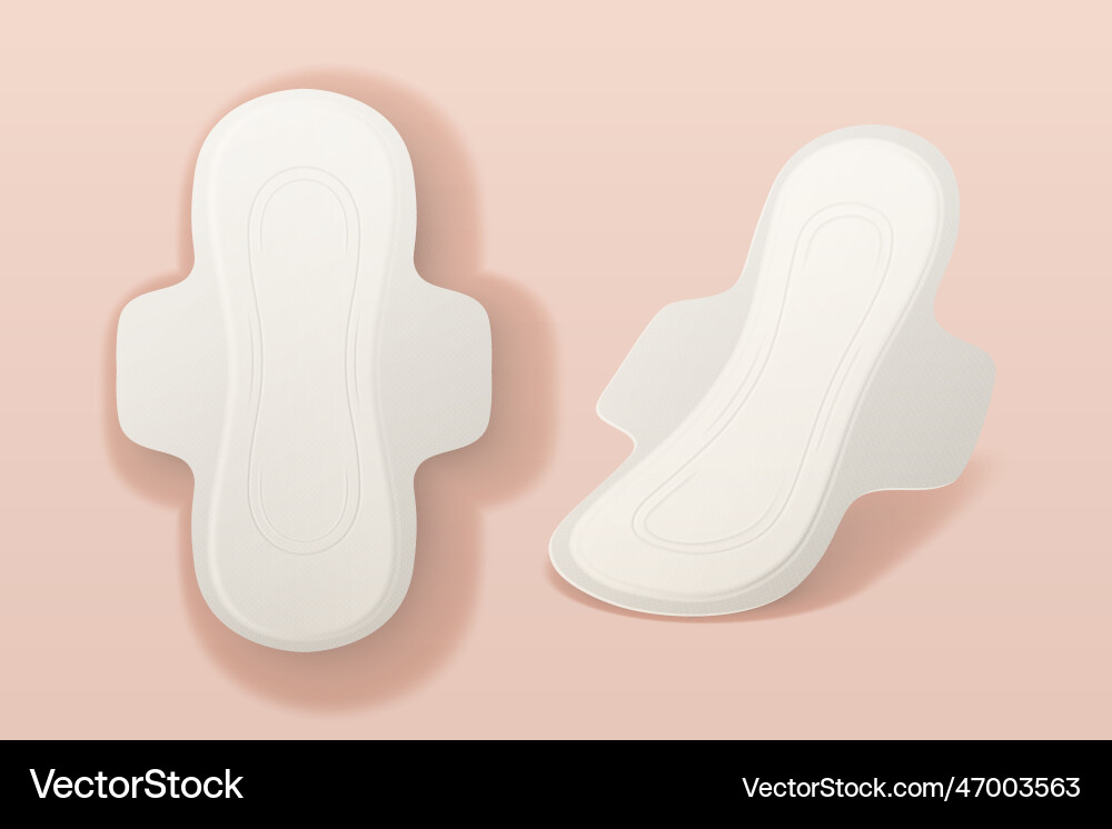 Menstruationshygiene Pads Vektorbild
