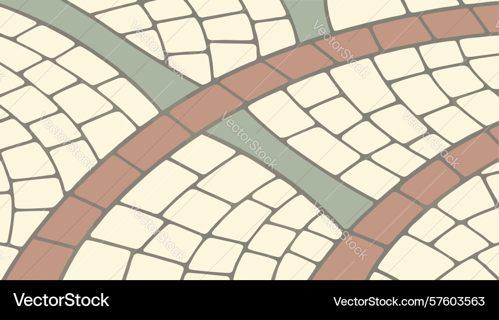 Muted tiled geometric pattern design Vector Image