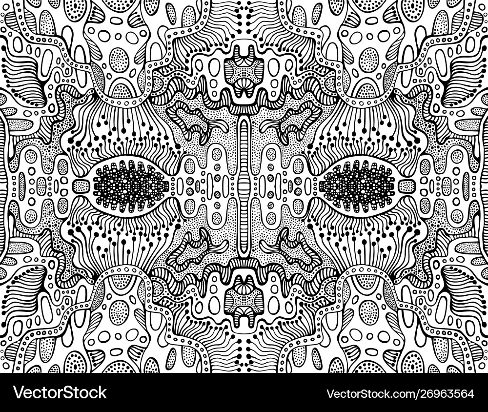 Abstract Fractal Maze Pattern vector image