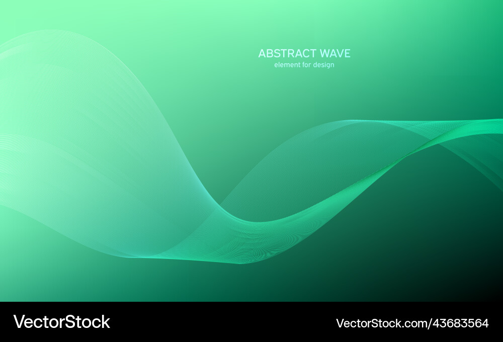Abstract wave element for design digital vector image