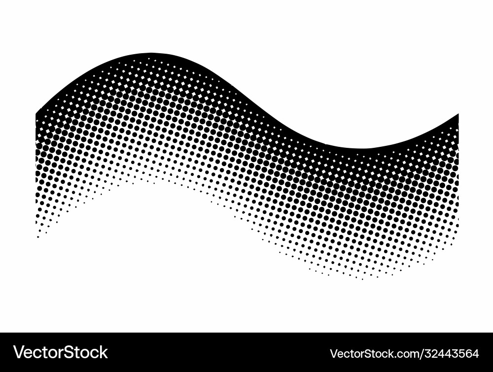 Abstract wave halftone pattern collection Abstract wave halftone pattern collection vector image