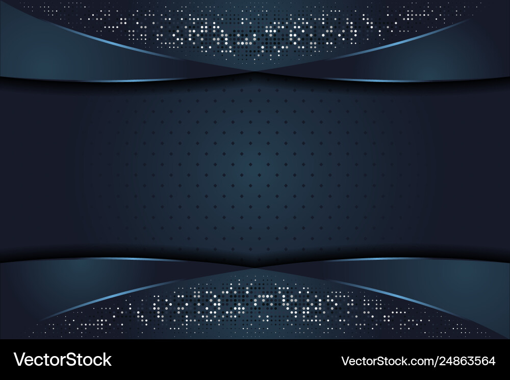 Dark blue textured layer overlap background Dark blue textured layer overlap background vector image