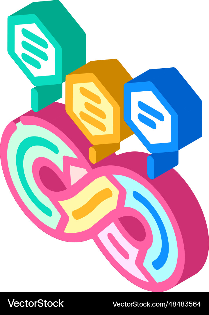 Devops software isometric icon Devops software isometric icon vector image