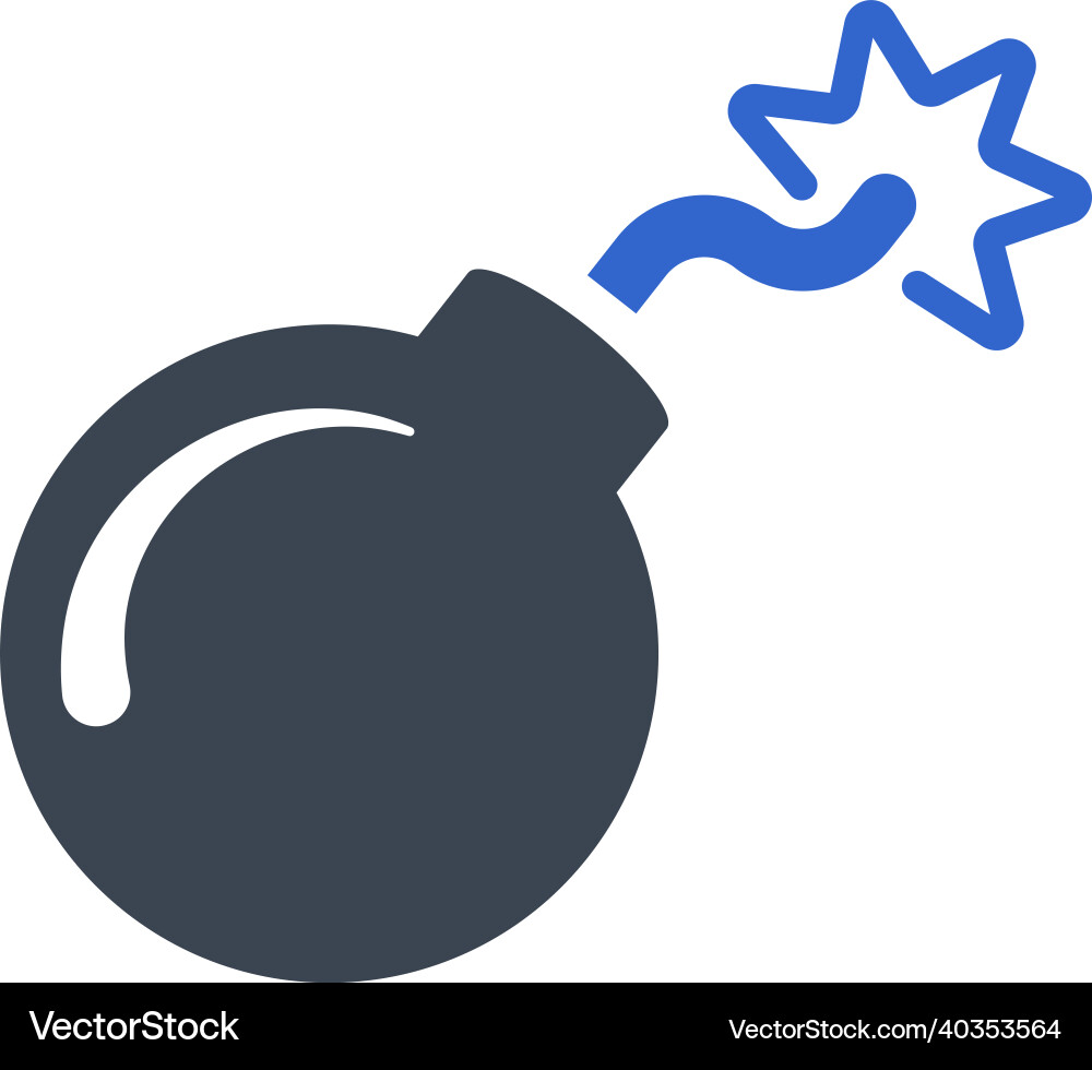Exploding boom icon Vector Image