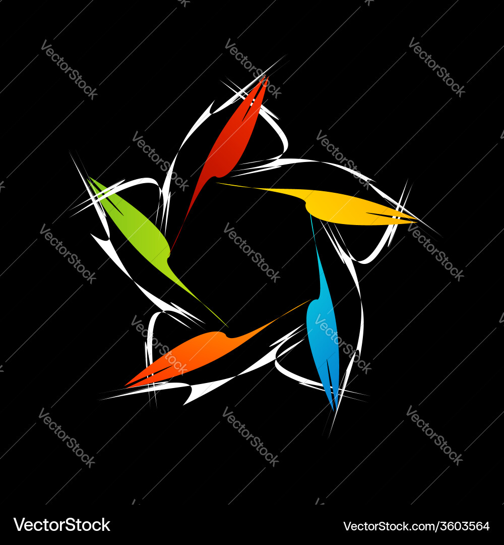 Fractal design element or banner for web vector image
