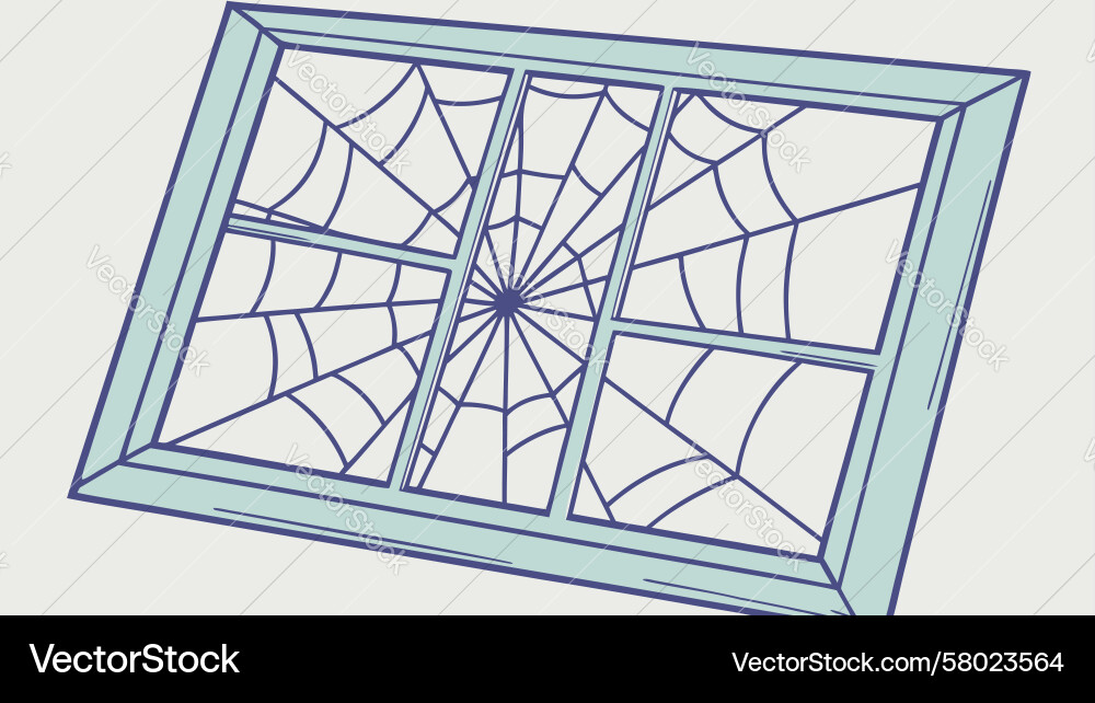 Intricate Spider Web Pattern Vector Image