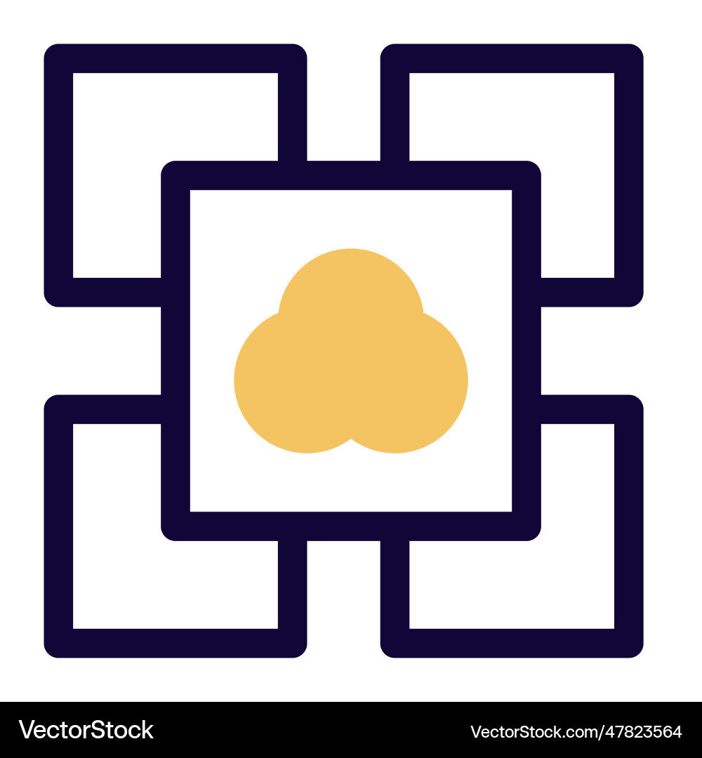 Software that performs functionalities application Vector Image