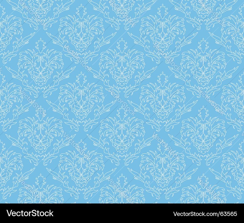 Damask background Vector Image